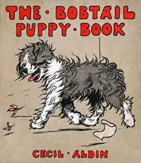 Trot Gallery: Cover design by Cecil Aldin, The Bobtail Puppy Book