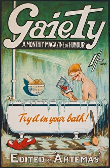 Cover design, Gaiety, A Monthly Magazine of Humour Cover design, Gaiety, A Monthly Magazine of Humour