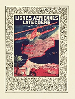 Cover design, Latecoere Airlines timetable Cover design, Latecoere Airlines timetable