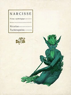 Poem Gallery: Cover design for Narcisse by Nikolai Tcherepnin