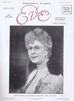 Images Dated 22nd January 2016: Front cover to Eve Magazine 12 May 1926 featuring Queen Mary