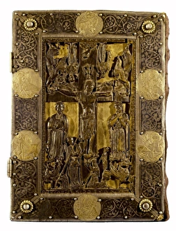 Cover of Saint Isabels bible, 13th century. Late Cover of Saint Isabels bible, 13th century. Late