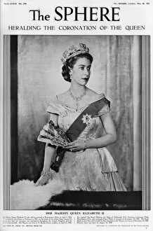 Queen Elizabeth II Portraits Collection: Front cover of the Sphere, 30 May 1953