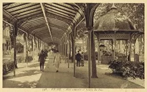 A covered walkway to the Source de Parc in Vichy