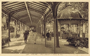 A covered walkway to the Source de Parc in Vichy A covered walkway to the Source de Parc in Vichy