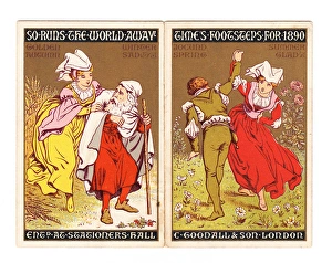 Front and back covers of booklet, Times Footsteps for 1890 Front and back covers of booklet, Times Footsteps for 1890