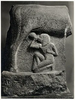 Cow Goddess Hathor nursing Pharaoh Horemheb Cow Goddess Hathor nursing Pharaoh Horemheb