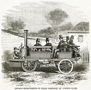 Cowan's improvement steam carriage 1861 Cowan's improvement steam carriage 1861