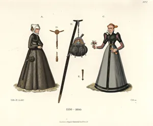 Craftswoman from Nuremberg and woman Craftswoman from Nuremberg and woman