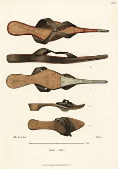 Crakows and Trippen shoes from the mid-15th century Crakows and Trippen shoes from the mid-15th century