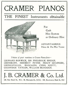 Pianos Collection: Cramer Pianos Advertisement