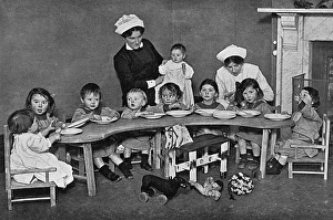 Creche for the children of munitions workers, WW1 Creche for the children of munitions workers, WW1