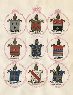 Crests of some early Archbishops of Canterbury Crests of some early Archbishops of Canterbury