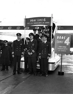 The crew of the first Comet 4 (G-APDC) The crew of the first Comet 4 (G-APDC)
