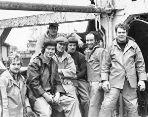 Flat Gallery: Crew of a Scottish purse seiner, Falmouth, Cornwall