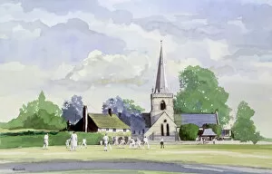 Village Gallery: Cricket in an English Village