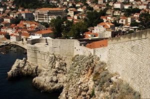 CROATIA. DUBROVNIK. Dance neighborhood and the wall CROATIA. DUBROVNIK. Dance neighborhood and the wall