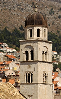 CROATIA. DUBROVNIK. Tower of the Franciscan Monastery CROATIA. DUBROVNIK. Tower of the Franciscan Monastery
