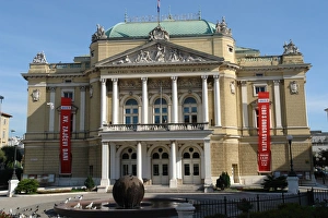Croatian National Theatre building at Rijeka, Croatia Croatian National Theatre building at Rijeka, Croatia