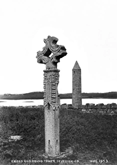 Cross and Round Tower, Devenish Island Cross and Round Tower, Devenish Island