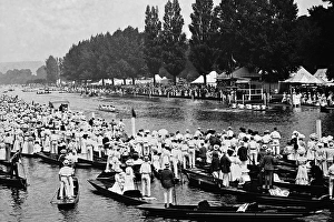 Crowds at the finishing line, Henley Royal Regatta Crowds at the finishing line, Henley Royal Regatta