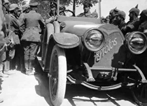 Crown Prince Wilhelm of Prussia in a car, WW1