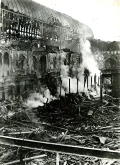 Crystal Palace after the fire, 30 November 1936 Crystal Palace after the fire, 30 November 1936