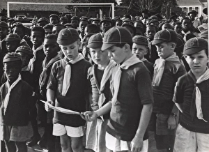 Cubs singing at Scouts Own Service in Ghana, West Africa Cubs singing at Scouts Own Service in Ghana, West Africa