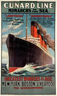 Cruise Ships Gallery: Cunard Line Poster
