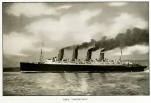 RMS Mauretania Print 1922