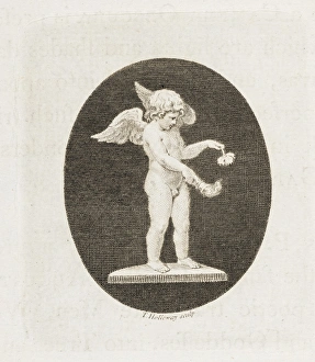 <b class=qtipBold><figcaption>Cupid with flaming torch and flower</figcaption></b><br>Cupid with flaming torch and flower. Engraving, probably by (or after) Thomas Holloway, from Erasmus Darwin, The Botanic Garden: a poem in two parts. Page viii, Proem of Vol. 2. Date: 1791-94<br><em>© The John Innes Centre/The John Innes Foundation/Mary Evans</em> Cupid with flaming torch and flower