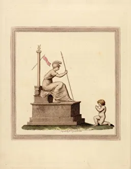 Cupid supplicates Pallas to let him become a volunteer Cupid supplicates Pallas to let him become a volunteer