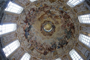 Cupola, Ettal Monastery, Upper Bavaria, Germany Cupola, Ettal Monastery, Upper Bavaria, Germany
