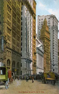 Curb Market, Broad Street, New York City, USA Curb Market, Broad Street, New York City, USA