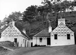 A curious old blacksmith's shop and cottage, decorated with dozens of deer' A curious old blacksmith's shop and cottage, decorated with dozens of deer'