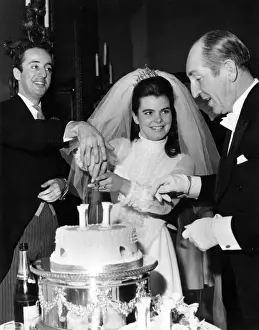 Cutting Wedding Cake Print, 1960s