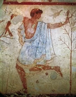 Italia Gallery: Dancer. Tricliniums Tomb. Etruscan art