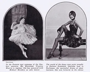 Two dancers: Virginia Marvin - left - and Barbara Two dancers: Virginia Marvin - left - and Barbara
