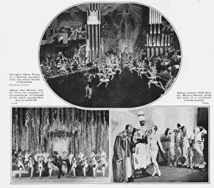 Three dancing scenes - one from a Universal Movie Three dancing scenes - one from a Universal Movie