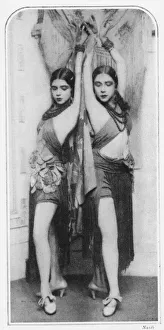 The dancing Triana sisters Maura and Renee, 1929 The dancing Triana sisters Maura and Renee, 1929