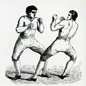 Mendoza Gallery: Daniel Mendoza and Richard Humphries in boxing match