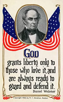 Gaze Gallery: Daniel Webster and quote on God granting Liberty