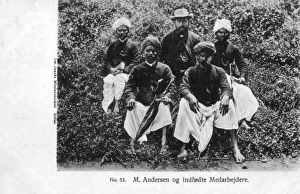 Danish Missionary in India, M. Andersen and staff Danish Missionary in India, M. Andersen and staff