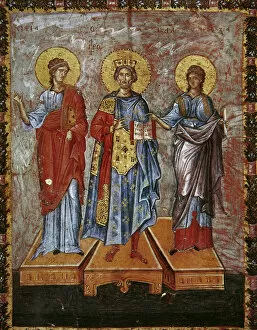 Prophecy Gallery: David, prophet and king. Depicted as a Byzantine emperor. Fl