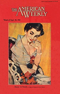 David Wright pin-up, American Weekly, Beauty on Parade David Wright pin-up, American Weekly, Beauty on Parade