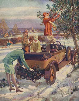The Day before Christmas: Gathering the Holly by Millar Watt The Day before Christmas: Gathering the Holly by Millar Watt