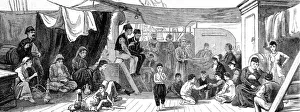 The Deck of the Refugee Ship North Britain, 1882 The Deck of the Refugee Ship North Britain, 1882