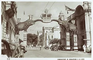 Elephant Gallery: Decorations for the Coronation - Singapore