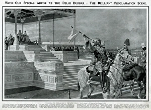 Delhi Durbar 1911 The Brilliant Proclamation Scene, Matania Delhi Durbar 1911 The Brilliant Proclamation Scene, Matania