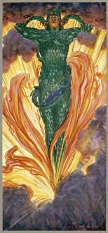 <b class=qtipBold><figcaption>Demon - Dragon King</figcaption></b><br>The DRAGON KING emerges amid the flames of his natural habitat<br><em>© Mary Evans Picture Library</em> Demon - Dragon King